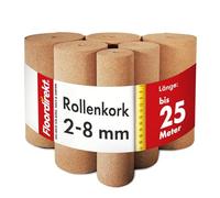 Rotolo di sughero, base isolante naturale, versatile, isolante acustico e termico, disponibile in diversi spessori e lunghezze, 6 mm, 100 x 1000 cm