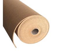 Rotolo di sughero spesso per progetti fai da te, 1 striscia di rivestimento per bacheca da 7,6 cm e 10,2 cm, facile da tagliare, 6 mm, 1,2 m x 2,5 m, ideale per ufficio, casa e scuola