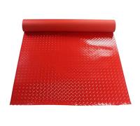 Rotolo di tappetino in gomma | Multicolore, lunghezze multiple di 1,5 m, scenario di utilizzo: protezione del pavimento della casa in officina.(Red,1.5x1m)