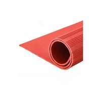 Rotolo di tappeto in gomma liscia, Tappetini isolanti in gomma 3mm 6kV Multicolor Dimensioni multiple(Red,100x800x0.3cm)