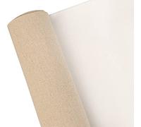 Rotolo di tela professionale per dipingere tela arrotolata 38/48/58 cm Tela di lino per artista per pittura a olio, rotolo di tela di lino primerizzata a trama media da 454 g/m² (Color : 38cm wide) (n
