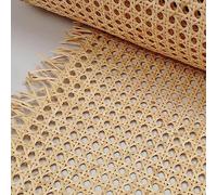 Rotolo di tessuto aperto in rattan naturale per riparazione di mobili Paglia di Vienna per tessitura di sedie Foglio di canna pre-tessuto 45 cm Dimensioni Materiale da rivestimento ecologico
