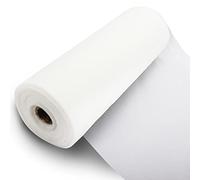 Rotolo di Tessuto in Tulle, 30 cm x 91,5 m, in Tulle, Colore Bianco, per Compleanni e Matrimoni, Decorazione Fai da Te, Tutù, Gonna, Decorazione da Tavolo, Confezione Regalo