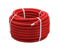 Rotolo di tubo multistrato corrugato rosso Ø16 mm | Lunghezza 50 m | Isolamento termico efficiente | Ideale per impianti idraulici e riscaldamento | Resistente e facile da installare | QUICK PLOMBERIE