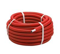 Rotolo di tubo multistrato corrugato rosso Ø20 mm | Lunghezza 25 m | Isolamento termico efficiente | Ideale per impianti idraulici e riscaldamento | Resistente e facile da installare | QUICK PLOMBERIE