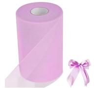 Rotolo di Tulle 6 inch x 100 Yard Bobina Tulle per Avvolgere L'Arco dei Mestieri Tutu Gonna Festa di Compleanno Compleanno Festival Décor Rosa