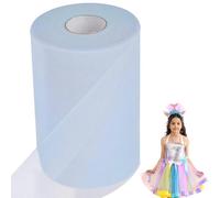 Rotolo di Tulle 6 inch x 100 yard Bobina Tulle per avvolgere l'arco dei mestieri Tutu Gonna Festa di compleanno Compleanno Festival Décor Blu