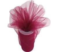 Rotolo di Tulle Bordeaux per bomboniere e per Matrimonio 12,5 cm x 100 mt