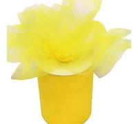 Rotolo di Tulle Giallo per bomboniere e per Matrimonio 12,5 cm x 100 mt