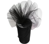 Rotolo di Tulle Nero per bomboniere e per Matrimonio 25 cm x 100 mt