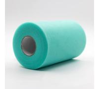 Rotolo di tulle per decorazioni, tutù, matrimoni, costumi, gonne, feste, regali, fiocco, baby shower, disponibile in molti colori (verde acqua)