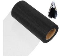 Rotolo di Tulle Tulle mestiere Fai da Te per Banchetti Matrimonio 22 * 15cm (Nero)