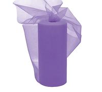 Rotolo di Tulle Viola 30cm x 92M, EUBSWA Tulle Wedding Deco Tessile Table Runner Tulle Roll Tessuto per DIY Tutu Tabella Crafts Party Decoration