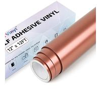 Rotolo di vinile autoadesivo in vinile opaco metallizzato per Cricut, 30,5 cm x 3,6 m, colore oro rosa, per decorazioni per feste, finestre, decorazioni per la casa