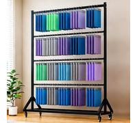 Rotolo di vinile mobile Sto Rack 12 pezzi supporto regolabile in tessuto con asta per appendere pellicole per finestre e sfondi display 90 x 180 cm (35 x 71 pollici)