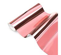 Rotolo di vinile olografico in vinile cromato oro rosa - 30,5 x 250 cm, lucido metallizzato adesivo permanente in vinile oro rosa, per decorazione di feste, adesivi, adesivi per auto. (Oro rosa)