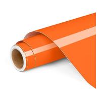 Rotolo di vinile permanente per Cricut, 30,5 cm x 1,2 m, arancione, autoadesivo, per Cricut e Silhouette Cameo, in vinile arancione, per decorazioni per feste, finestre, decorazioni per la casa