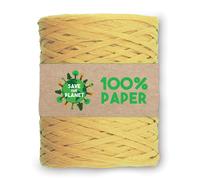 Rotolo ecofriendly di Rafia Giallo 100% Carta Riciclabile Biodegradabile