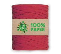Rotolo ecofriendly di Rafia Rosso 100% Carta Riciclabile Biodegradabile