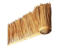 Rotolo Erba Sintetica,Tetto Di Paglia Decorativo Artificiale Ignifuga,Rotolo Di Paglia Foglie Di Palma Sintetica,Finta Paglia Per Capanna Tiki Patio(0.5x8m(19.7x315in))