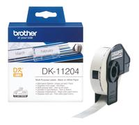 Rotolo etichettatrice Brother DK11204 DK TAPE 400 Etichette multiuso 1