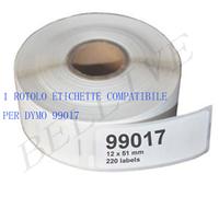 ROTOLO Etichette compatibile per DYMO 99017 50mmX12mm LABELWRITER 400 450 BL