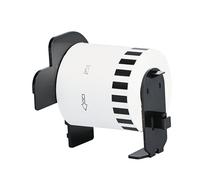 Rotolo Etichette Continuu Double Dragon DK-22251, 62mm(L) x 15,24m(A) | Stampa Rosso e Nero su Bianco | Compatibile con Brother P-Touch QL-800, QL-810W, QL-820NWB | Incluso Supporto