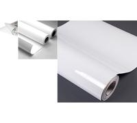 ROTOLO FILM VINILICO PVC BIANCO MATT PER ESTERNI AUTOADESIVO MT30 H.152,4 280MIC