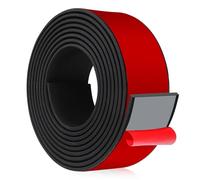 Rotolo gomma antiscivolo foglio di gomma antivibrazione 6m×50mm×1,5mm rotolo neoprene tappeto in neoprene per guarnizione e protezione dagli urti (adesivo)