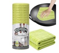 Rotolo in microfibra 25 x 25 x 0,2 cm, stracci assorbenti strappabili | Asciugamani di carta in microfibra per finestra di vetro mobili da bagno cucina casa auto
