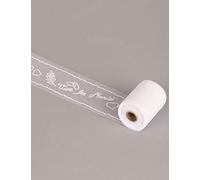 Rotolo increspato con scritta “Vive les Mariés”, vari colori a scelta bianco