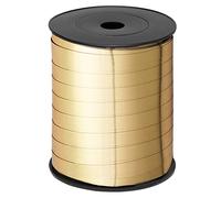 Rotolo Nastrino Oro Lucido Splendid Reflex Regali Natale - 10 mm x 250 m, 1 Pezzo