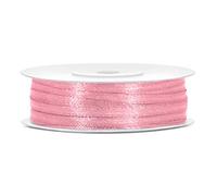 Rotolo Nastro Satin ROSA H 3 mm X 50 Mt - Raso Decorazione Bomboniere Matrimonio Battesimo