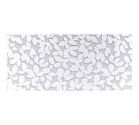 Rotolo pellicola elettrostatica Fantasia Foglie Bianche 675 cm x 2 mt Trasparente