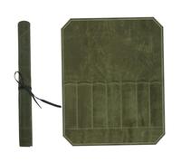 Rotolo per coltelli Borsa per coltelli in tela con 7 scomparti Borsa per arrotolabile da chef con cordino lungo e sicuro da chef portatile per picnic, barbecue, cucina, scuola culinari