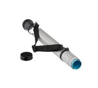 Rotolo per Poster Relaxdays con Cinturino, 64 cm, Ø 7,5 cm, per trasportare Poster DIN A1, Trasparente/Nero