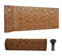Rotolo per Recinzione in Canna,Rotoli di Recinzion Naturale,Arella Canniccio,Recinzione Bamboo da Esterno,Recinto in Canne con Lacci,Arelle Canniccio Protezione Privacy