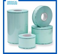 Rotolo per sterilizzazione con indicatori m 200x5/7,5/10/15/20/25/30/40cm rotoli