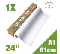 Rotolo Plotter A1 Carta Navigator Premium Quality | 90g/mq | 61cm x 50m (CIE 169)