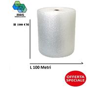 Rotolo pluriball 100 200 metri altezza 30 50 75 100 cm da imballaggio bobina