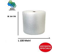 Rotolo pluriball 100 200 metri altezza 30 50 75 100 cm da imballaggio bobina