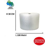 Rotolo pluriball 100 mt metri altezza 30 50 75 100 cm materiale da imballaggio