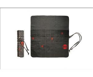 Rotolo Portapennelli Cotone Con Tasche Chiusura In Corda