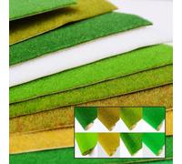 Rotolo realistico della stuoia del paesaggio dell'erba per il paesaggio di Wargame e gli accessori della tavola della sabbia della ferrovia del modello con la costruzione (F)