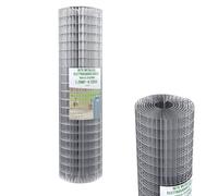 Rotolo Rete Metallica Per Recinzioni 25 M Zincata Elettrosaldata Rigida Maglia 75 x 50 mm Per Giardino Orto Piante Spazi Esterni (125 Cm)