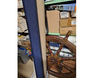 ROTOLO STOFFA WATERPROOF MARINE BUSINESS BLU BEIGE TORTORA