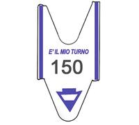 Rotolo tagliandi per eliminacode Printex 2000 tagliandi a 3 cifre blu conf. 5 ro