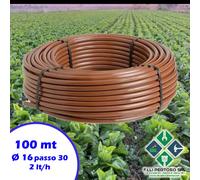 Rotolo Tubo Ala gocciolante marrone da 16 passo 30 cm (100 mt)