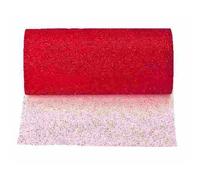Rotolo Tulle Glitterato ROSSO 47 cm x 25 metri 194B