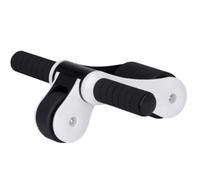rotonda ab, Rullo for esercizi addominali, pieghevole, for palestra domestica, muto, for allenamento delle braccia(White)
